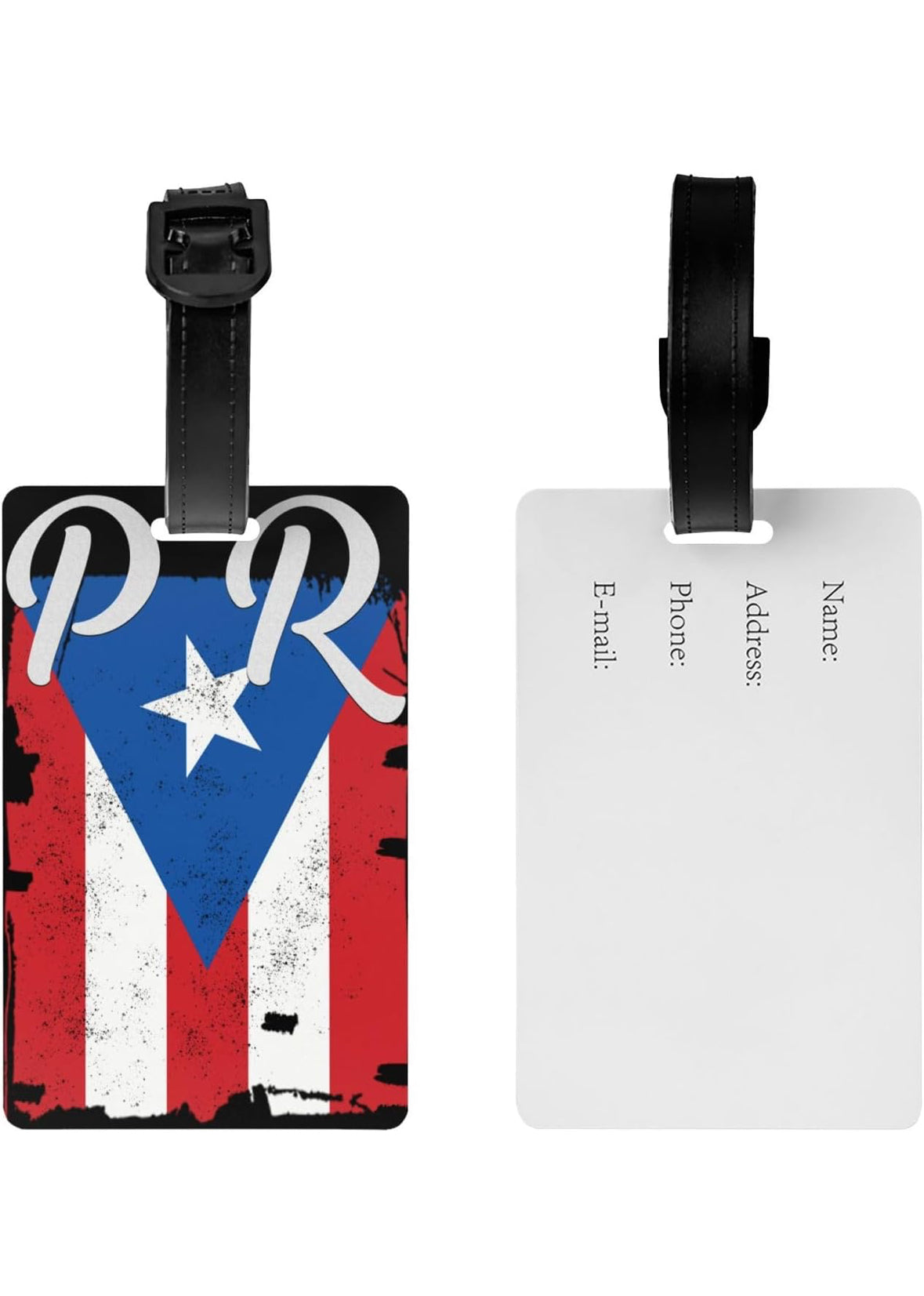 LUGGAGE ID. WITH PUERTO RICO FLAG