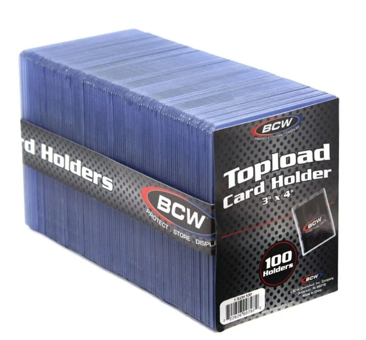 BCW - TOPLOAD CARD HOLDER 3” X 4” 100PCS PER PACK