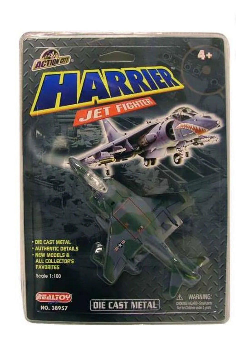 HARRIER JET FIGHTER 1/100 DIE CAST METAL
