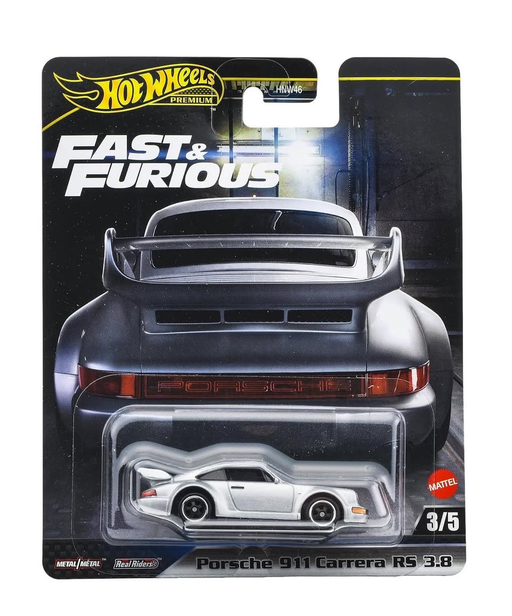 1/64 PORSCHE 911 CARRERA RS 3.8 3/5 - HOT WHEELS PREMIUM FAST