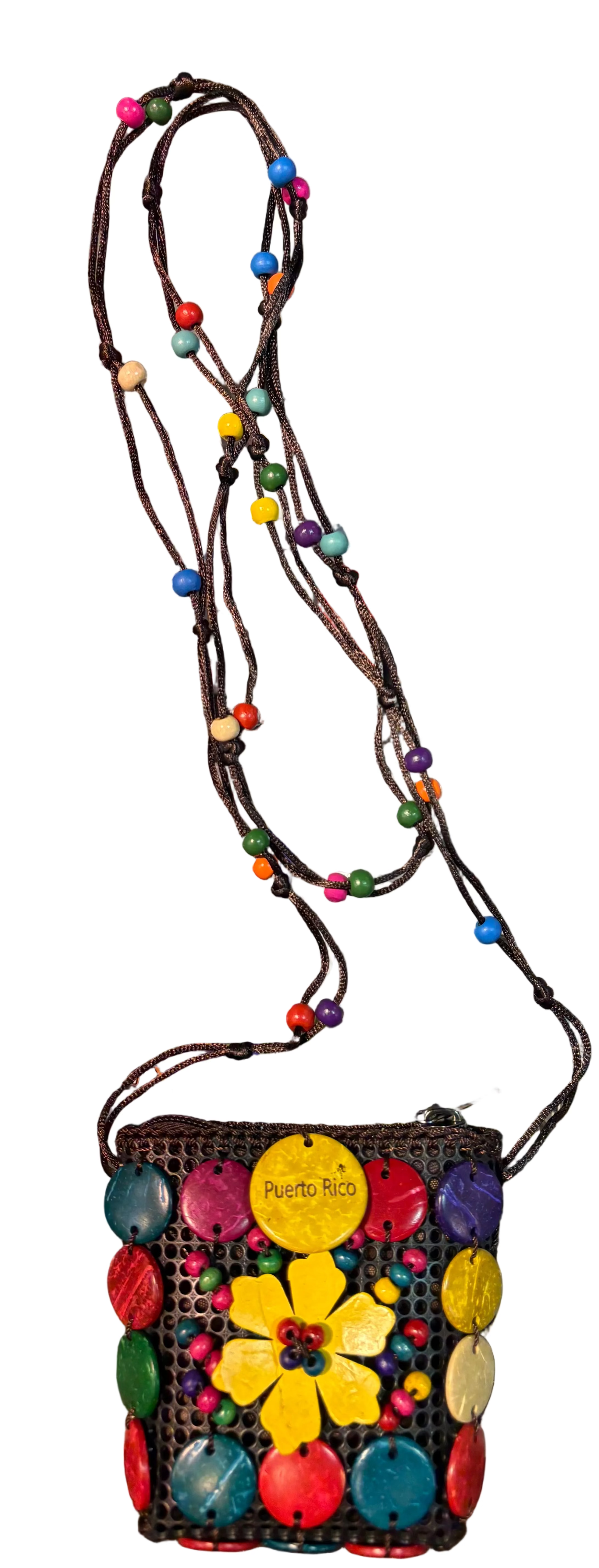 MONEDERO CUADRADO DE COCO DE PUERTO RICO