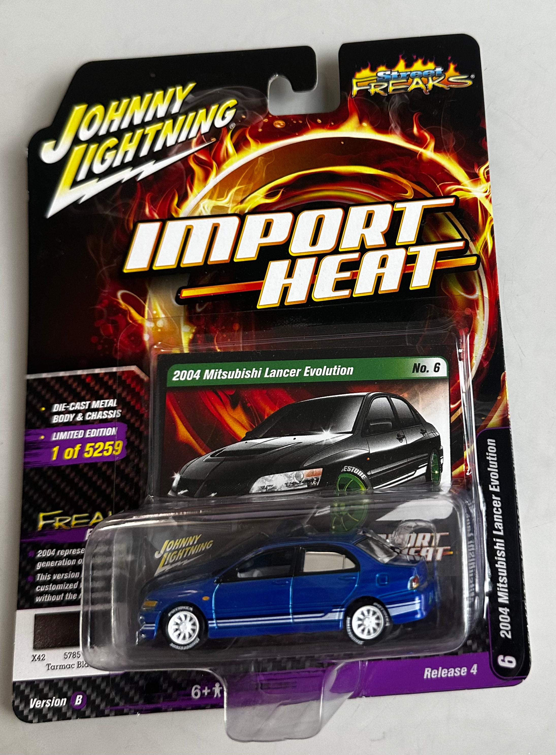 1/64 2004 MITSUBISHI LANCER EVOLUTION - “CHASE” (WHITE RIMS VARIATION)
