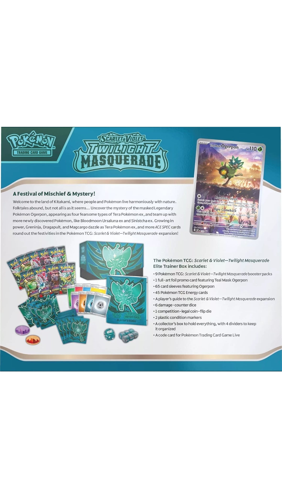 POKEMON - CAJA DE ENTRENADOR ELITE TWILIGHT MASQUERADE ESCARLATA Y VIOLETA