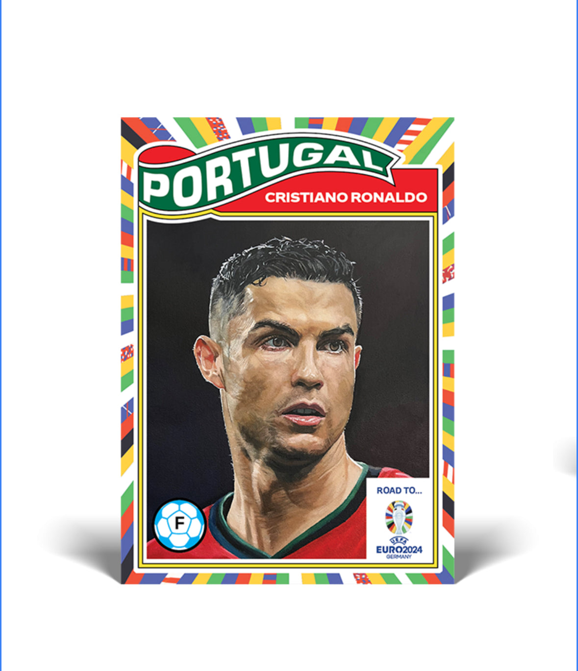 TARJETA COLECCIONABLE TOPPS NOW 2024 CRISTIANO RONALDO #001.