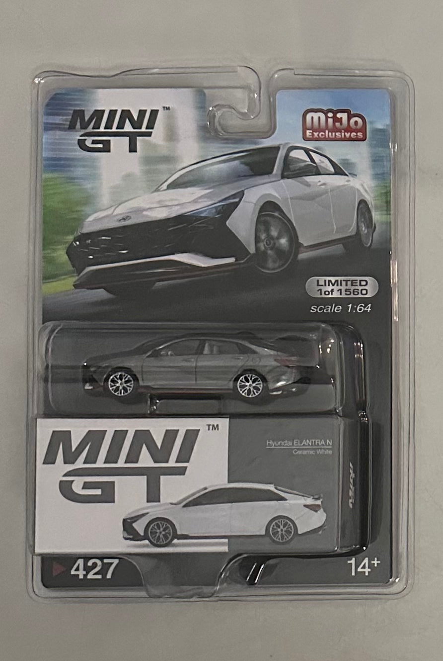 1/64 HYUNDAI ELANTRA CERAMIC WHITE “CHASE” - (RAW EDITION)