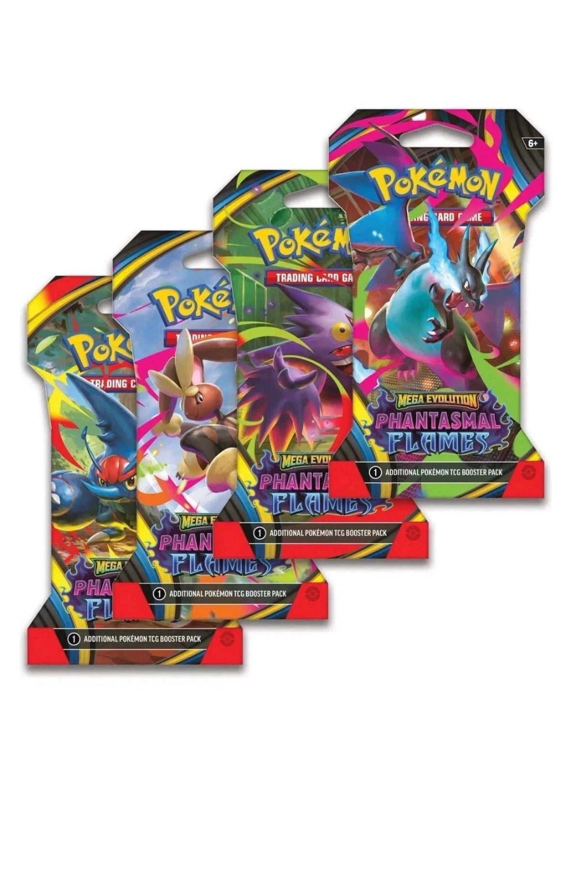 POKEMON MEGA EVOLUTION 2 - PHANTASMAL FLAMES BOOSTER PACK. (English) - 10 CARDS PER PACK