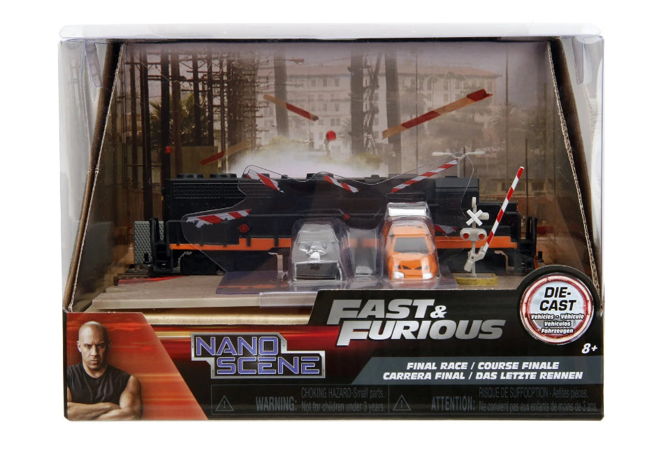 FINAL RACE TRAIN TRACK NANO SCENE - FAST & FURIOUS
