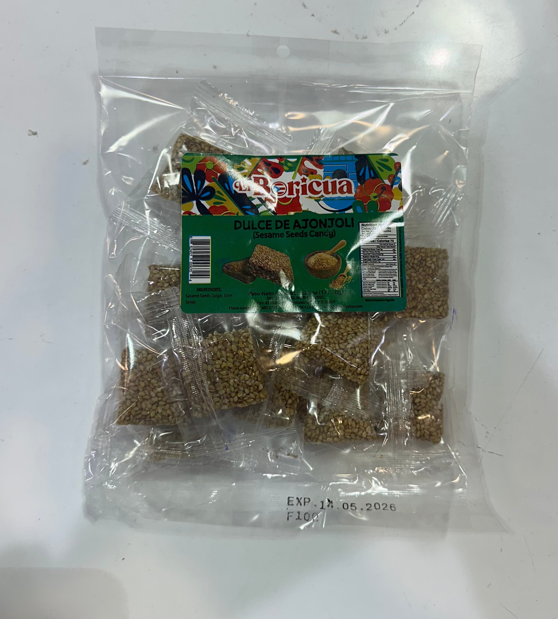DULCE DE AJONJOLI - SESAME SEEDS CANDY