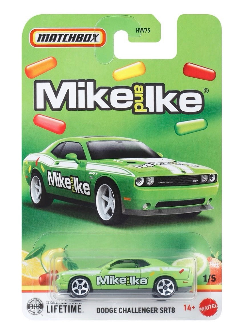 1/64 MIKE AND IKE DODGE CHALLENGER SRT8 - MATCHBOX