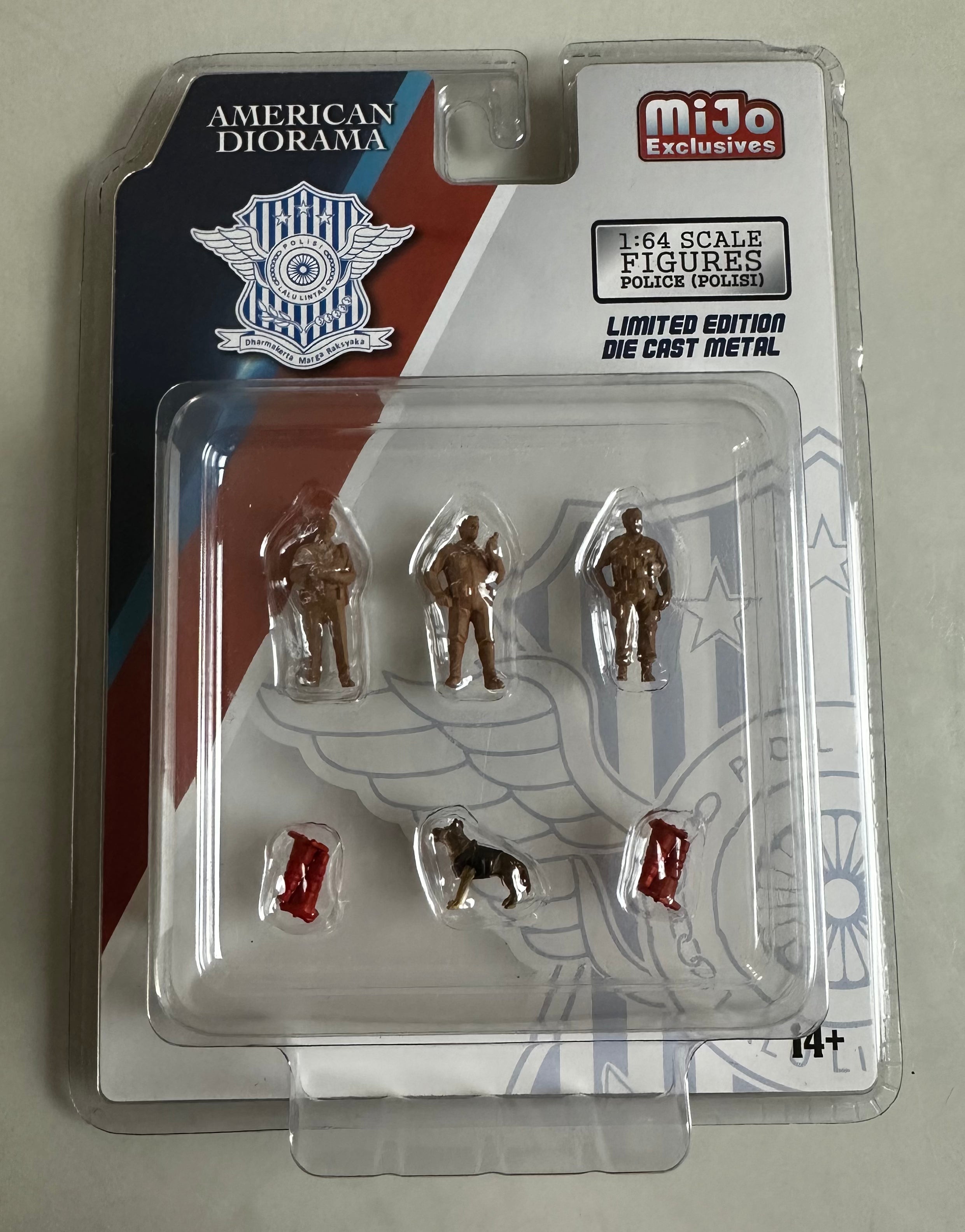 1/64 SCALE FIGURES POLICE - AMERICAN DIORAMA “CHASE”