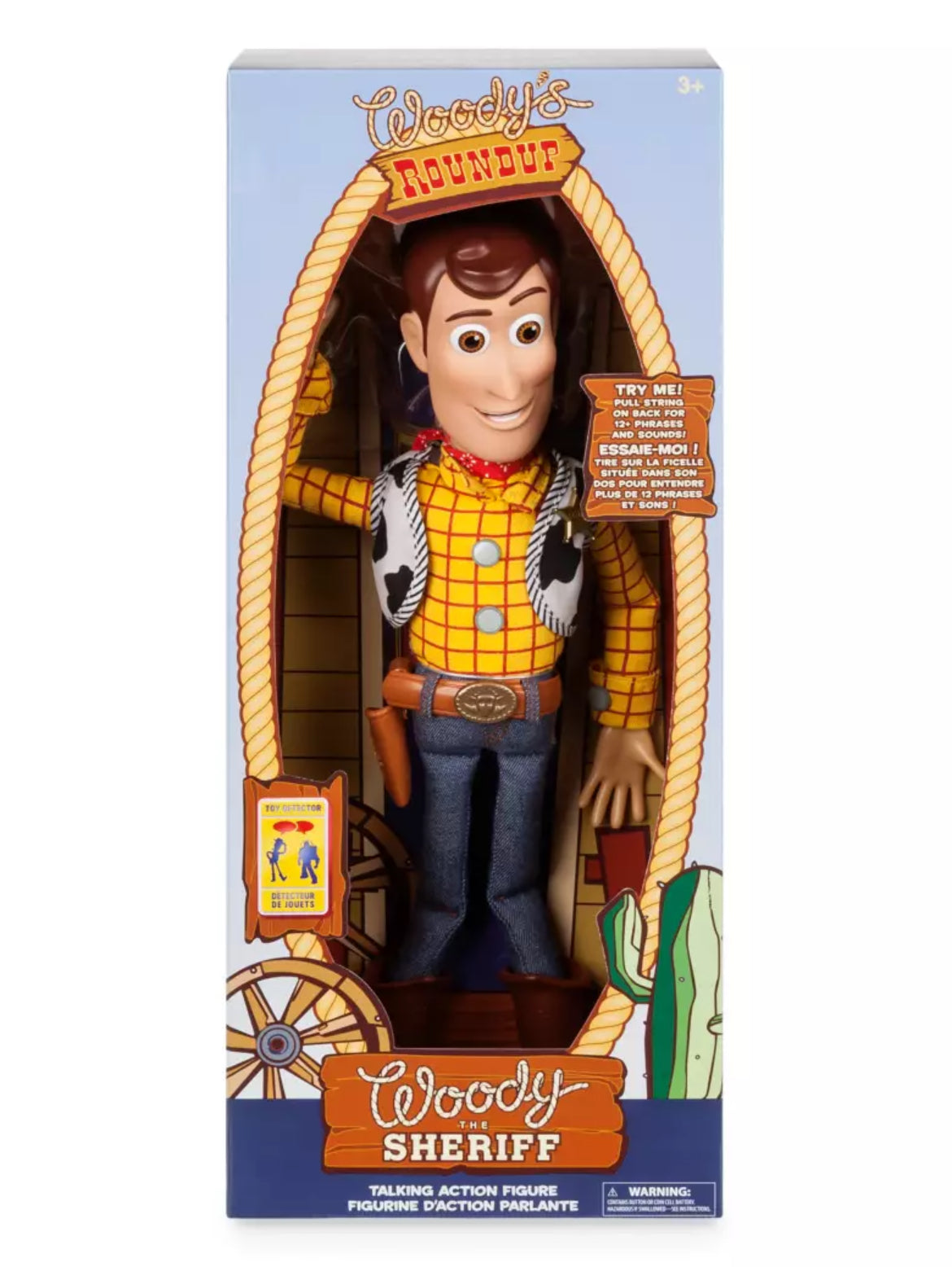 FIGURA DE ACCIÓN INTERACTIVA DE WOODY QUE HABLA DE 15” - TOY STORY