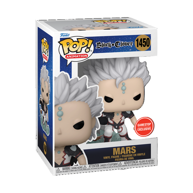 BLACK CLOVER MARS FUNKO POP #1450 GAMESTOP EXCLUSIVE