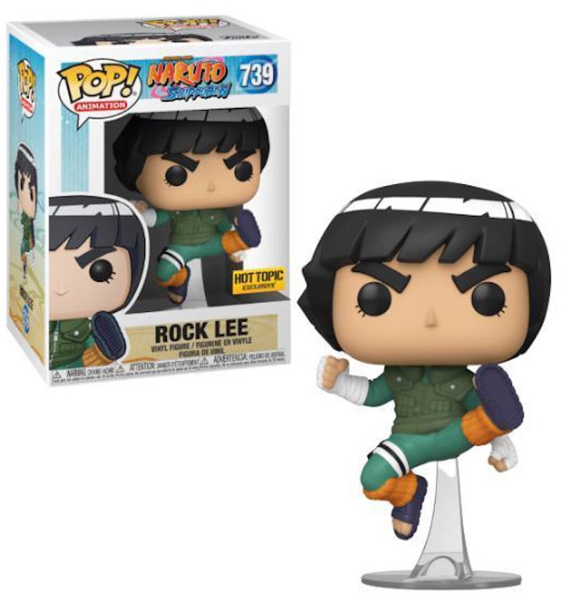 SHONEN JUMP NARUTO SHIPPUDEN ROCK LEE FUNKO POP 379 HOT TOPIC EXCLUSIVE
