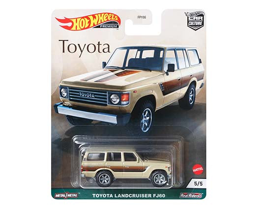 1/64 TOYOTA LANDCRUISER FJ60 TAN WITH STRIPES - CAR CULTURE