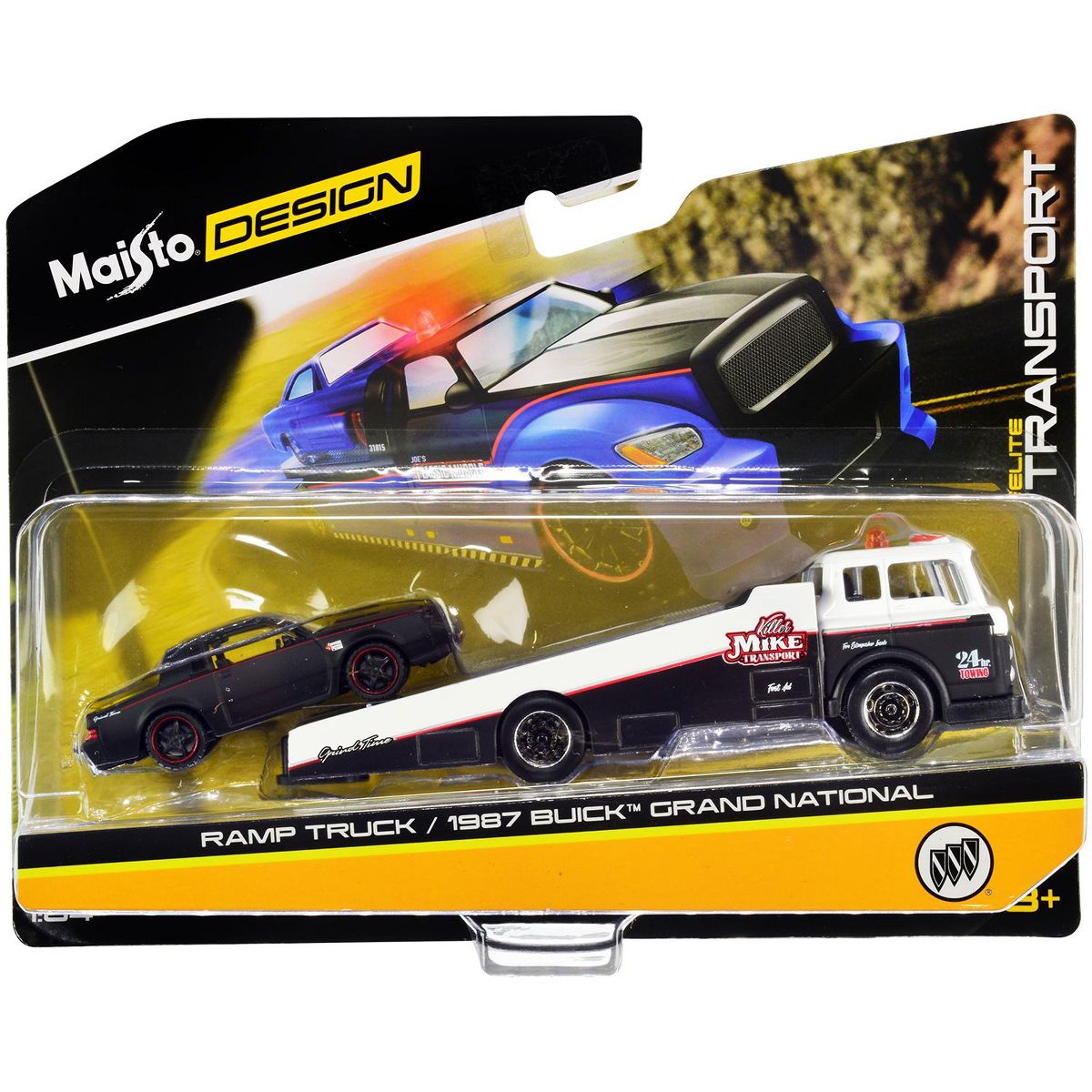 CAMIÓN RAMPA 1/64 / BUICK GRAND NATIONAL 1987 - TRANSPORTE ELITE