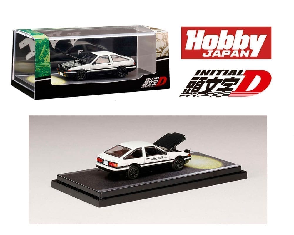 1/64 TOYOTA SPRINTER TRUENO GT APEXT (AE86/BLACK HOOD) - INITIAL D