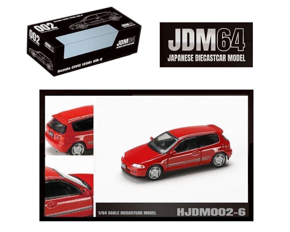 1/64 HONDA CIVIC (EG6) SIR II RED - JDM64