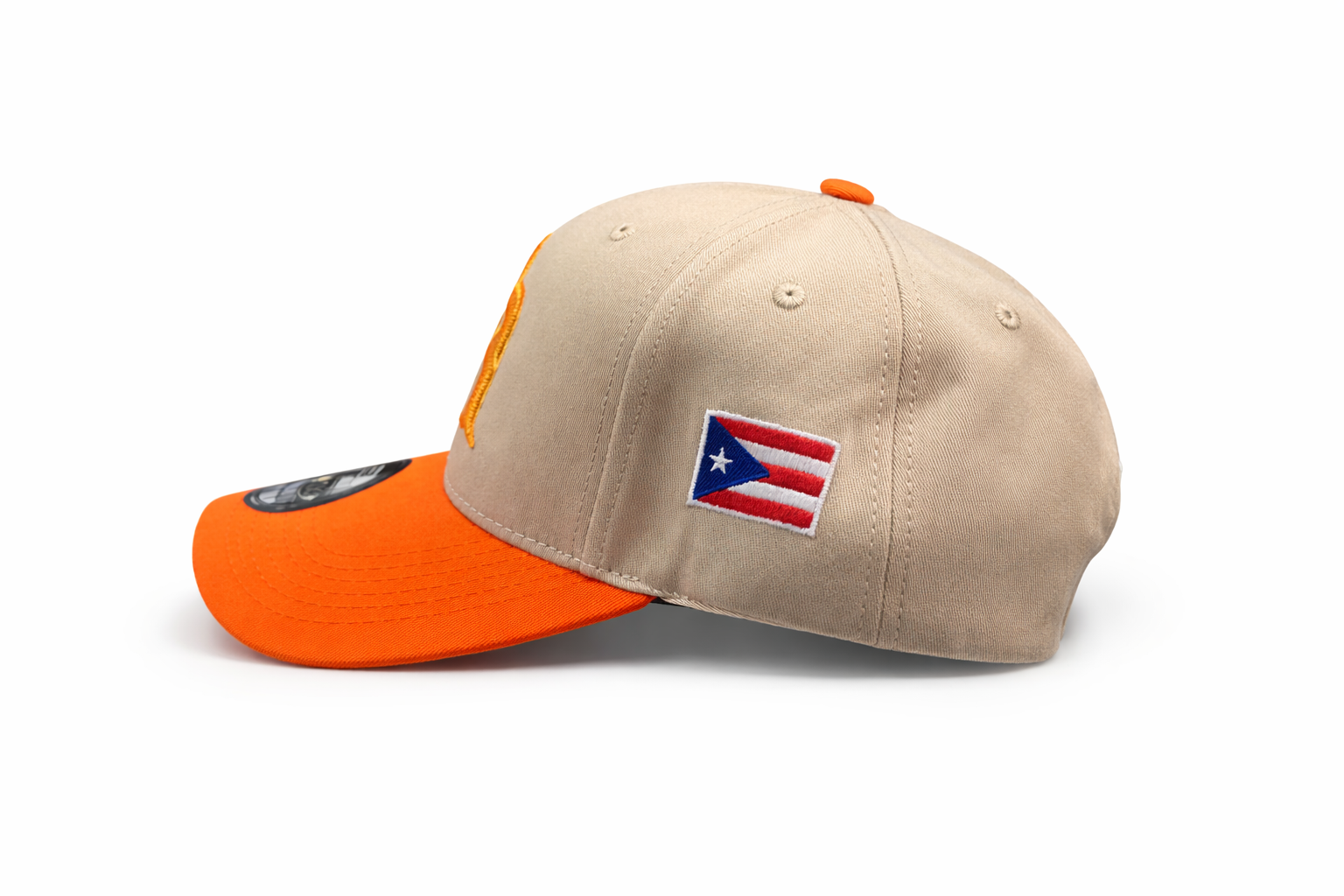 GORRA DE PUERTO RICO - CREMA Y ANARANJADO - PUERTO RICO CAP BEIGE & ORANGE