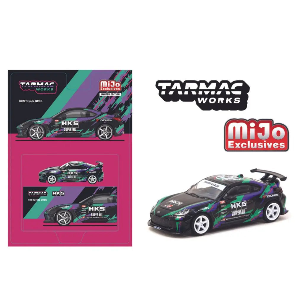 1/64 HKS TOYOTA GR86 - TARMAC WORKS
