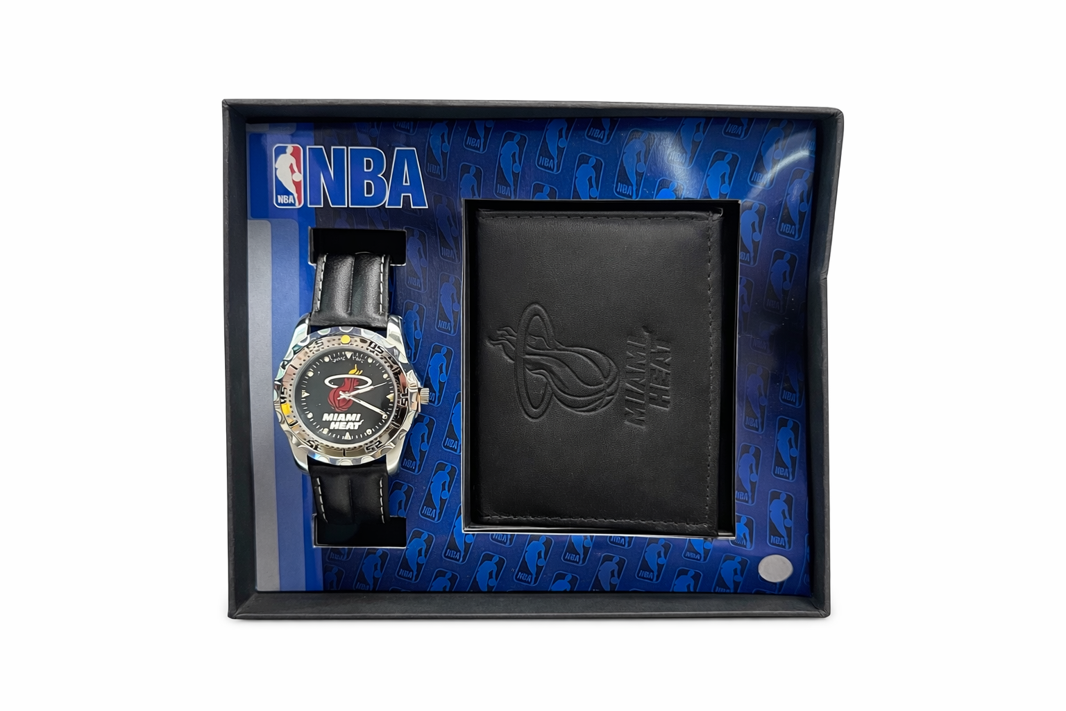 MIAMI HEAT SET OF WATCH AND WALLET