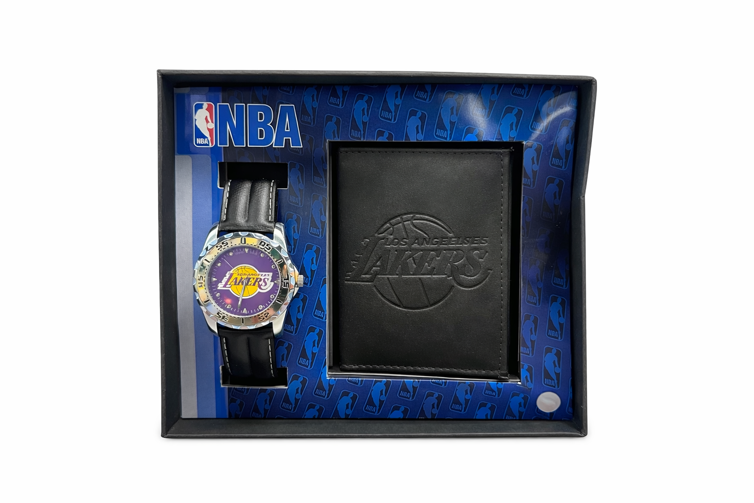 LOS ANGELES LAKERS SET OF WATCH AND WALLET