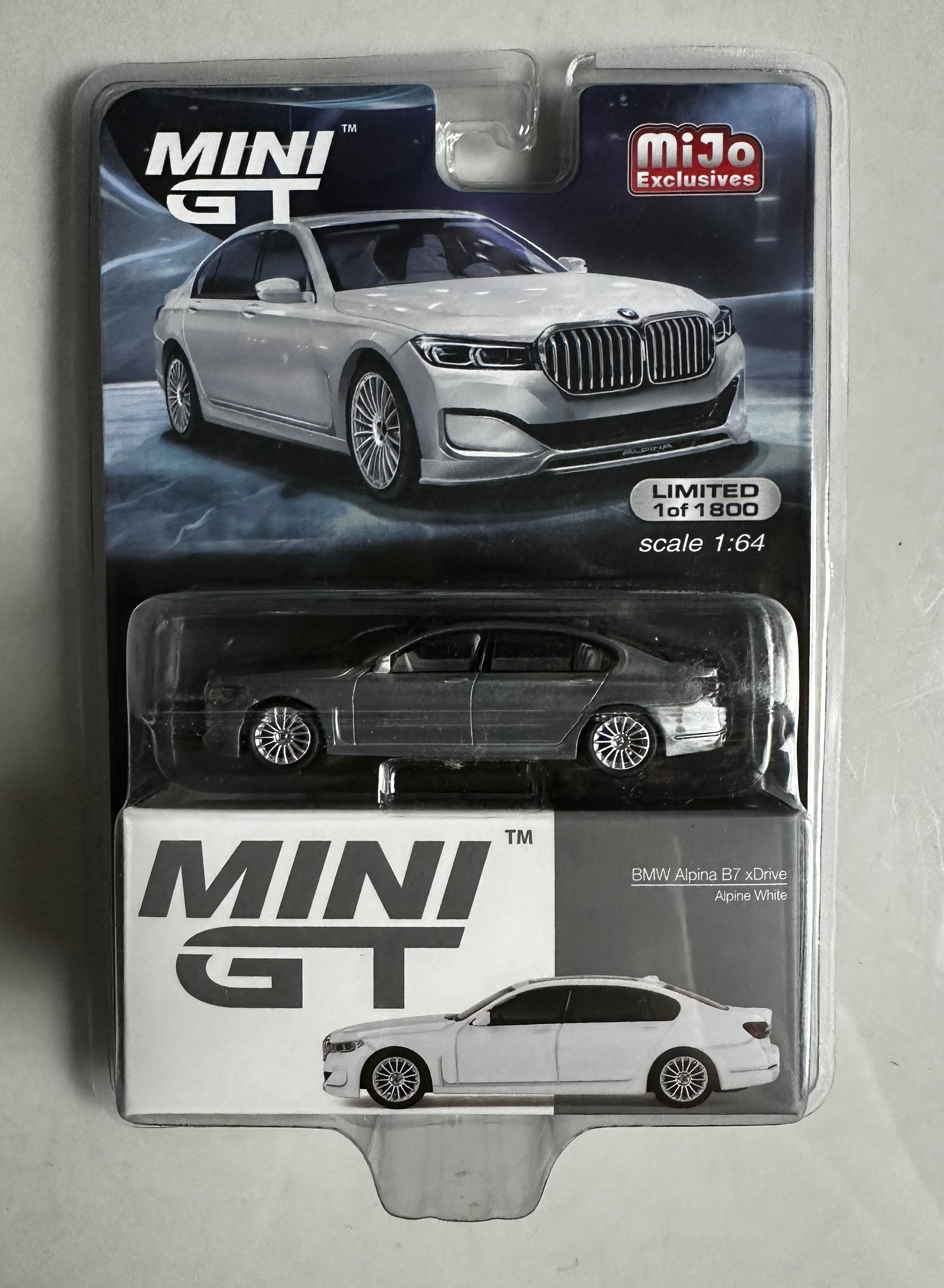1/64 BMW ALPINA B7 XDRIVE - ALPINA WHITE MINI GT “CHASE” (RAW EDITION)