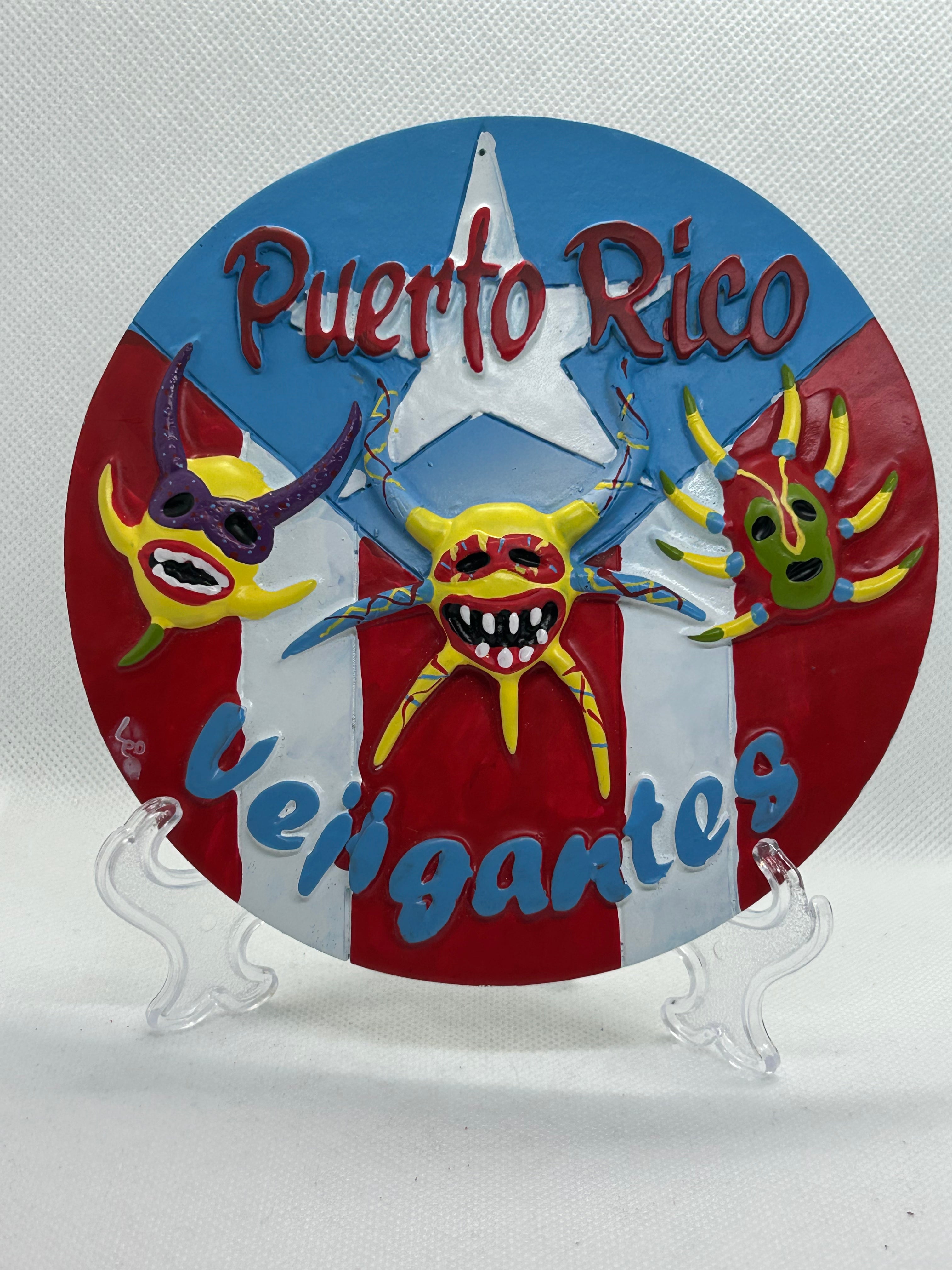 6” PLATO DE PUERTO RICO VEJIGANTES EN RESINA