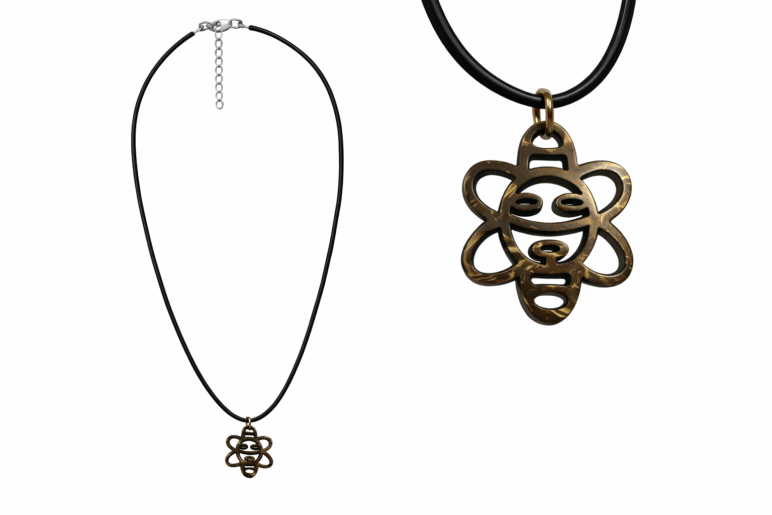 COLLAR DE PUERTO RICO - EN MADERA CON SOL TAINO - COLLAR 4965