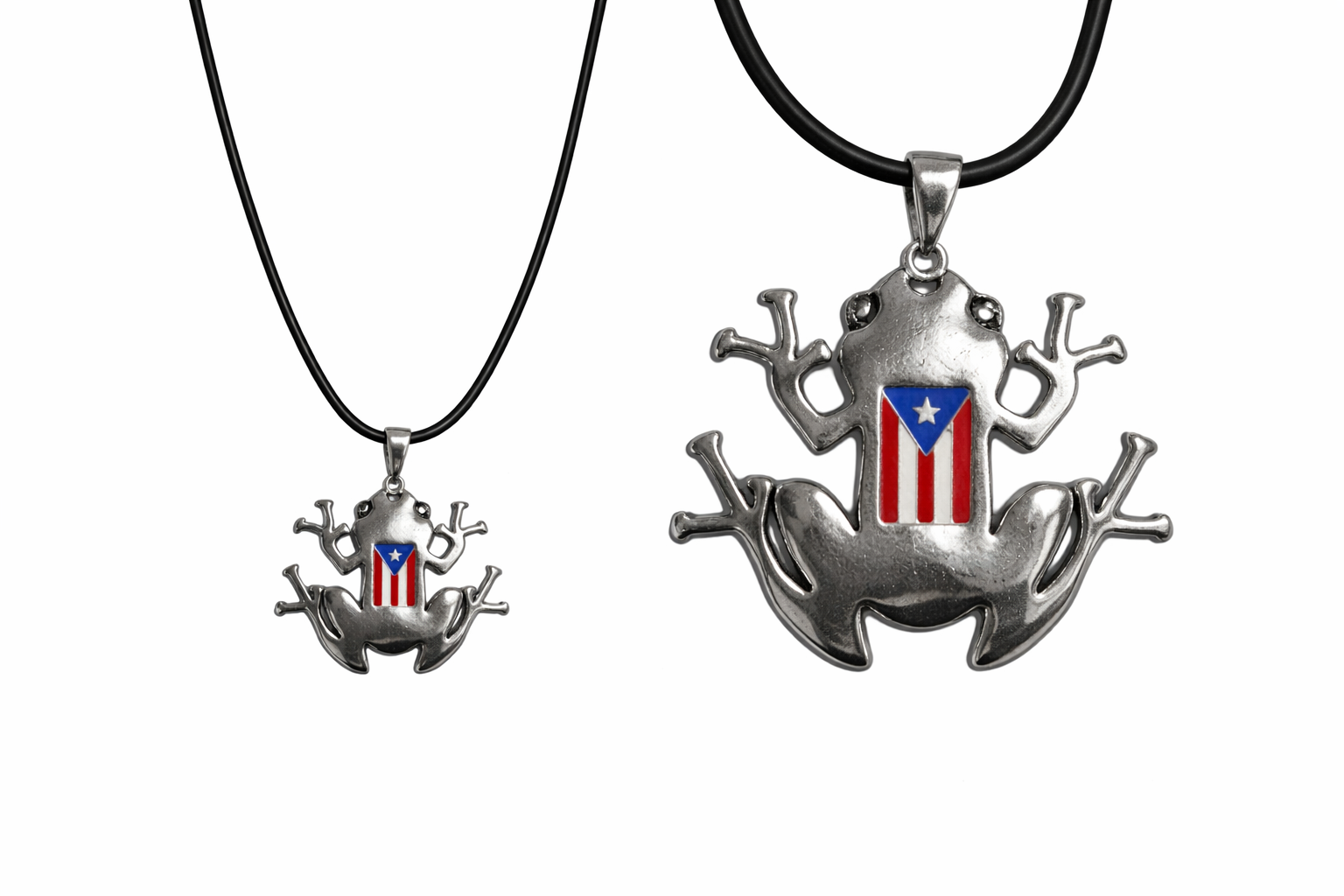 COLLAR DE PUERTO RICO - COQUI CON BANDERA - # 4947