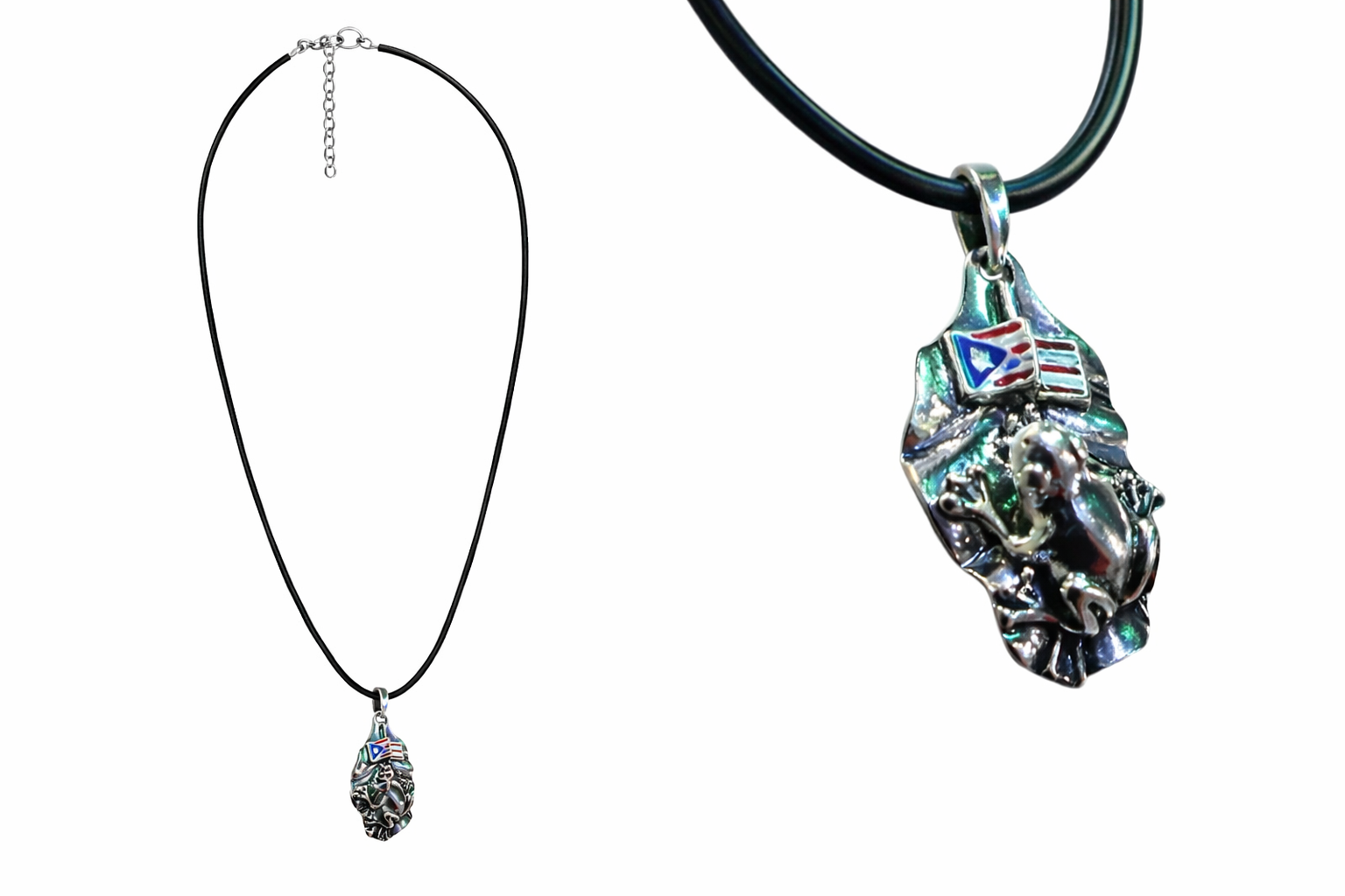 COLLAR DE PUERTO RICO - COQUI HOJA (D-1) # 4943