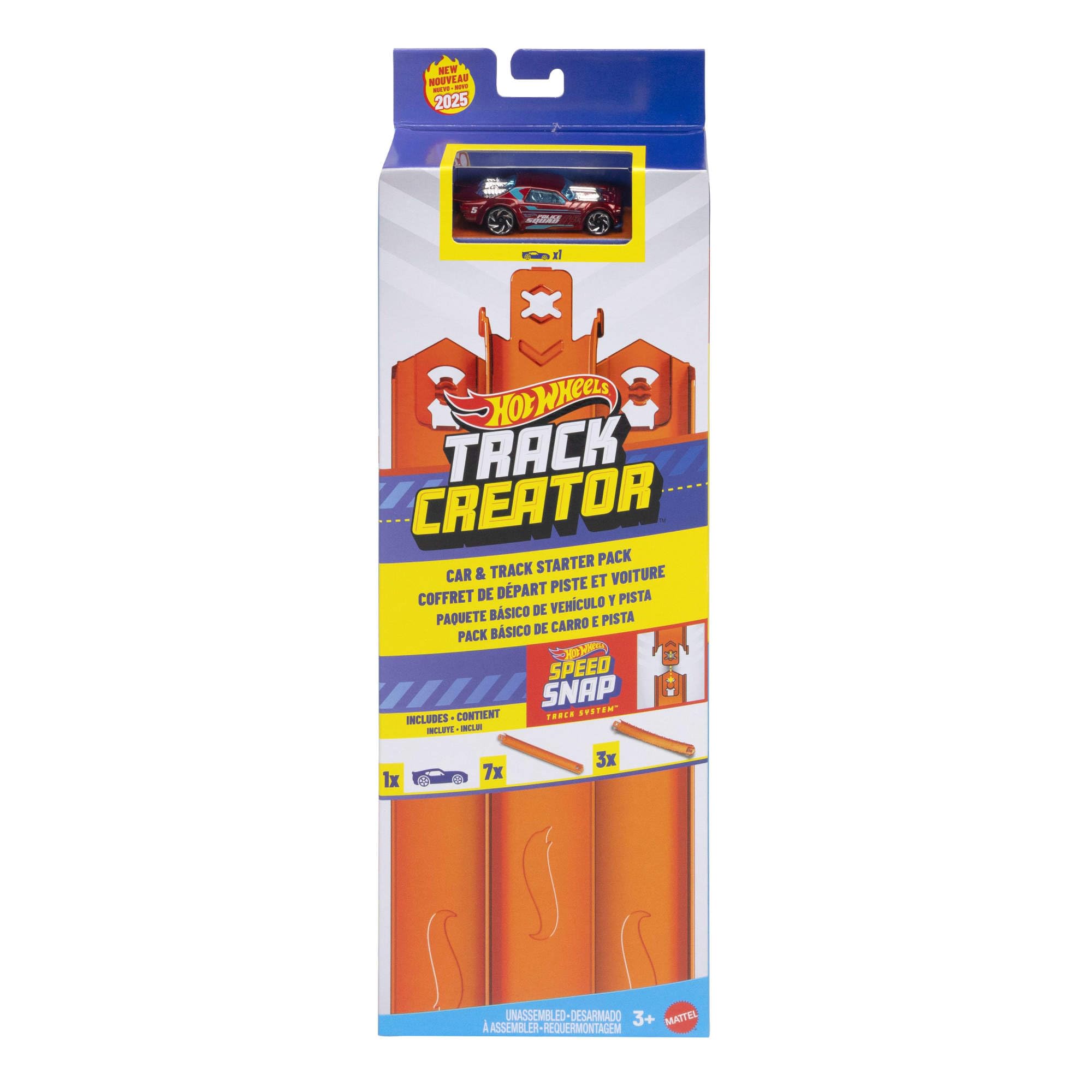 BUILD TRACK STARTER PACK CREATOR HOTWHEELS SET - MATTEL