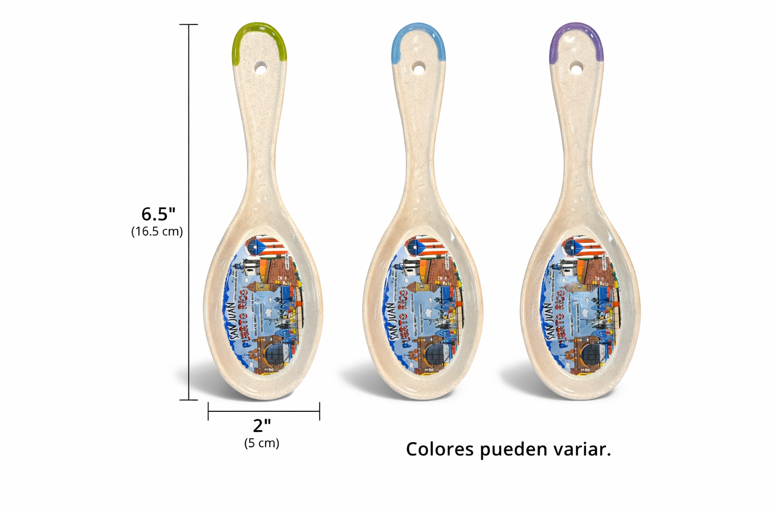 SPOON REST / POSA CUCHARA DE PUERTO RICO