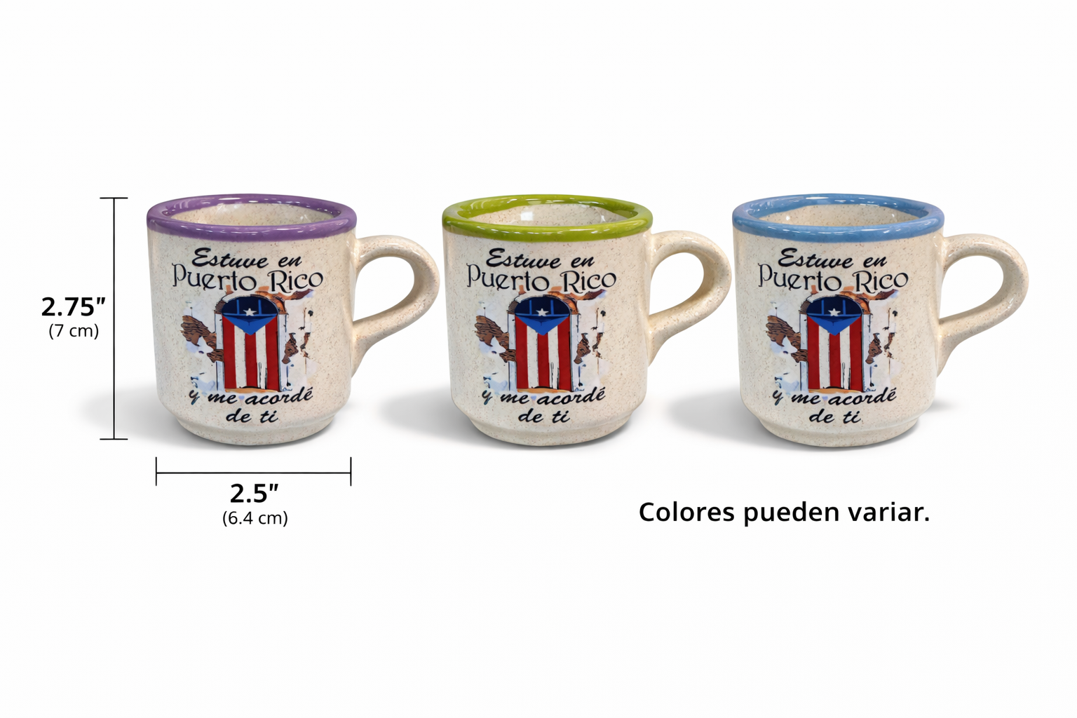 TACITA DE CAFÉ - SOUVENIR DE PUERTO RICO