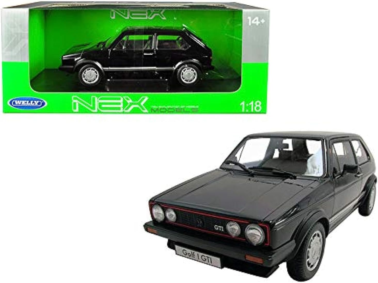 1/18 VOLKSWAGEN GOLF 1 GTI BLACK - NEX MODEL