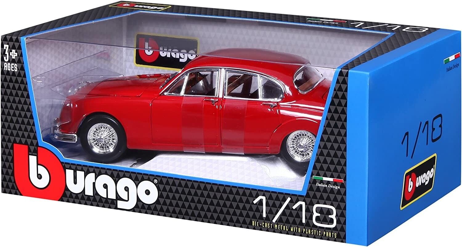 1/18 1959 JAGUAR MARK II - BURAGO ITALIAN DESIGN