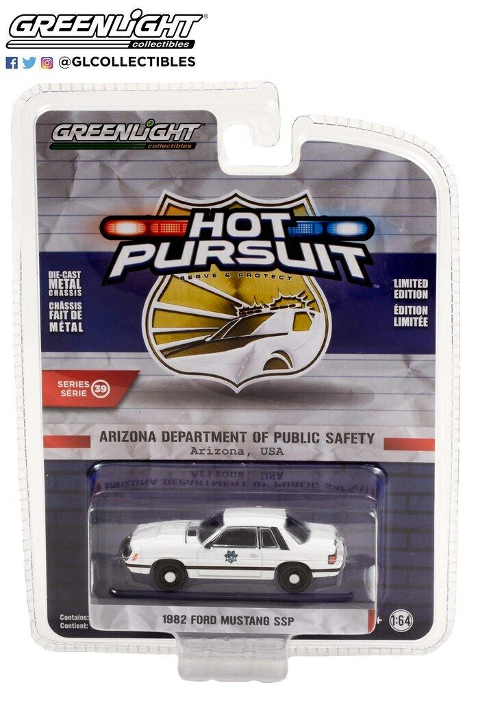 1/64 1982 FORD MUSTANG SSP ARIZONA STATE POLICE - HOT PURSUIT