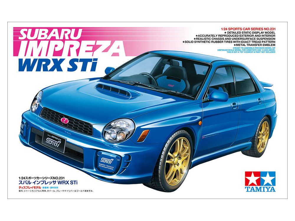 1/24 SUBARU IMPRESA WRX STI MODEL KIT - TAMIYA