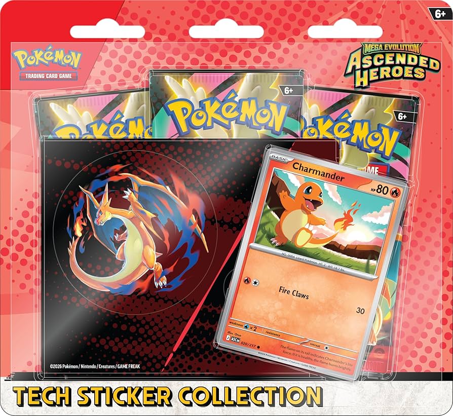 POKEMON MEGA EVOLUTION ASCENDED HEROES TECH STICKER COLLECTION