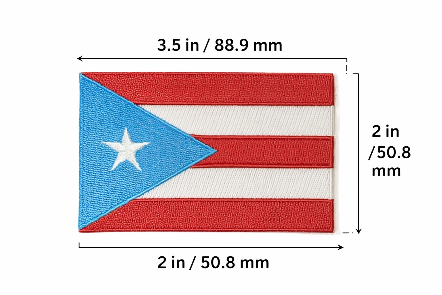 PARCHO BANDERA DE PUERTO RICO (COLOR).