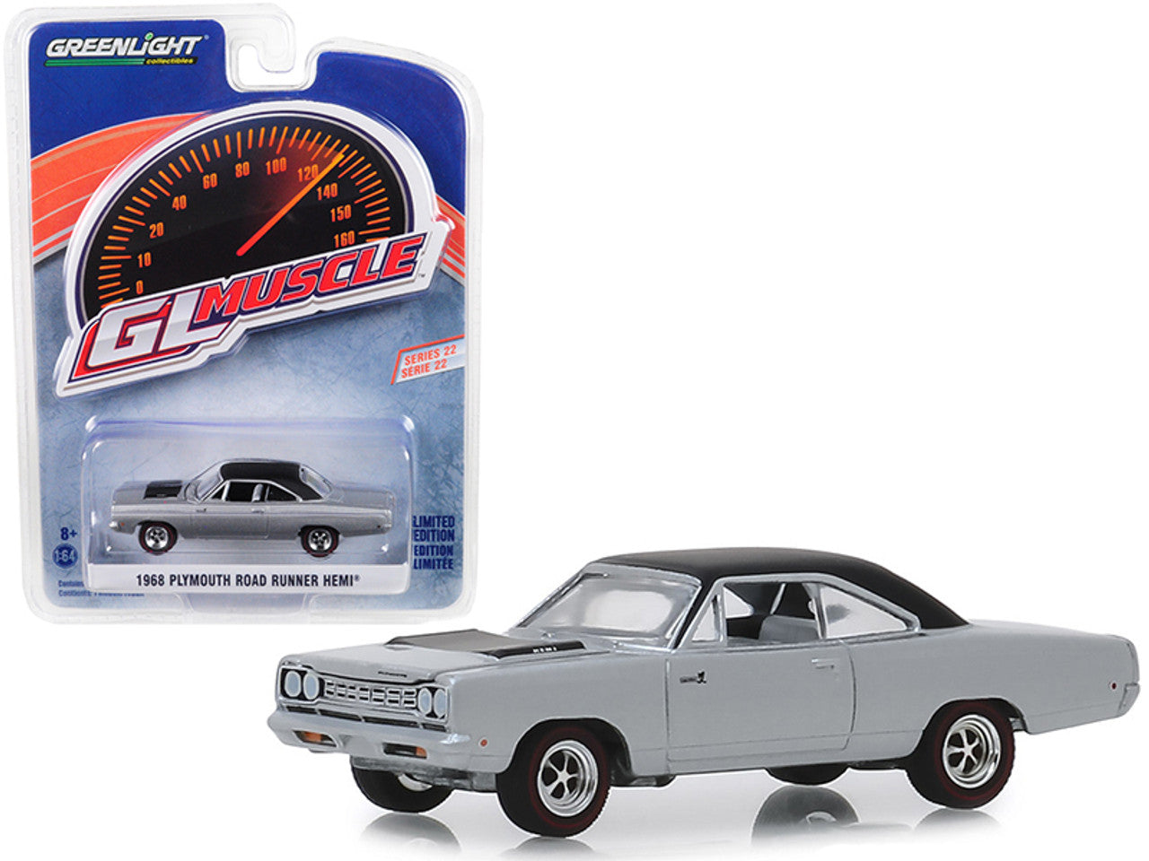 1/64 1968 PLYMOUTH ROAD RUNNER HEMI - GL MUSCLE