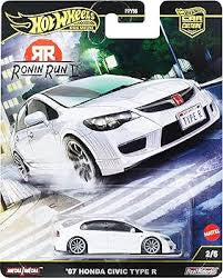 1/64 ‘07 HONDA CIVIC TYPE R HOT WHEELS CAR CULTURE RONIN RUN II 2/5