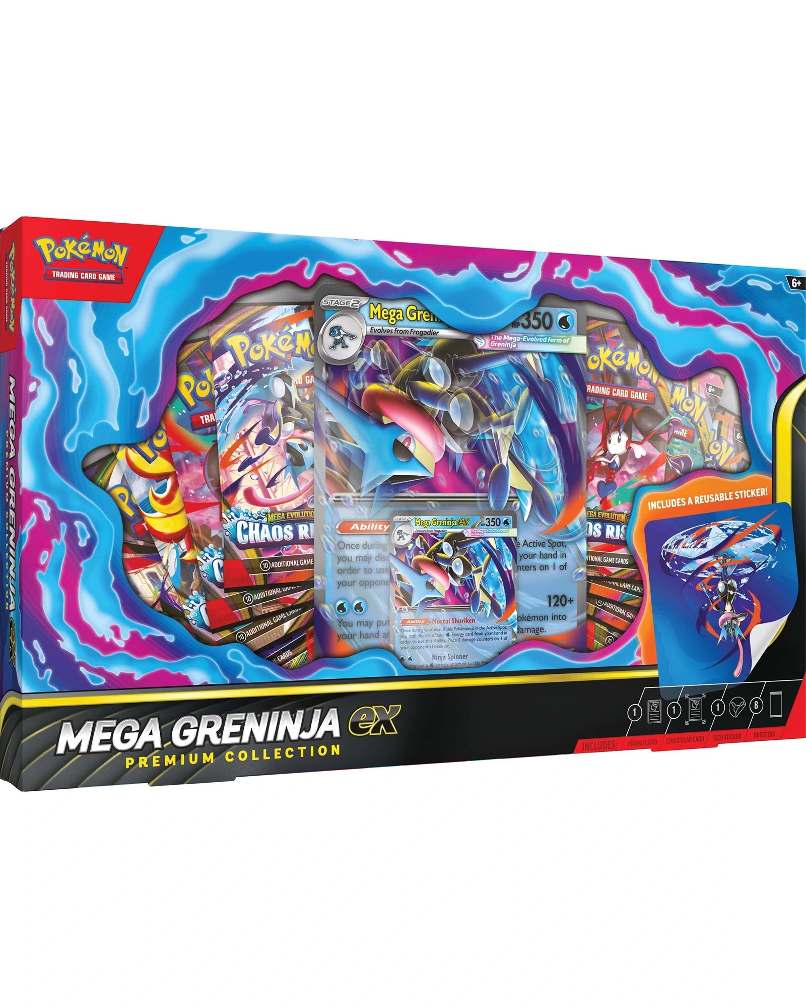 MEGA EVOLUTION CHAOS RISING MEGA GRENINJA EX PREMIUM COLLECTION - POKÉMON
