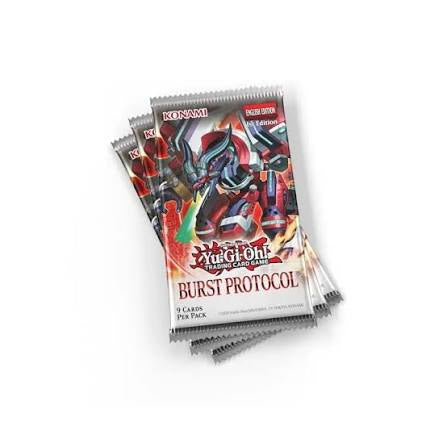 YUGIOH BURST PROTOCOL BOOSTER PACK ENGLISH (9 CARDS PER PACK, 1 FOIL CARD PER PACK).