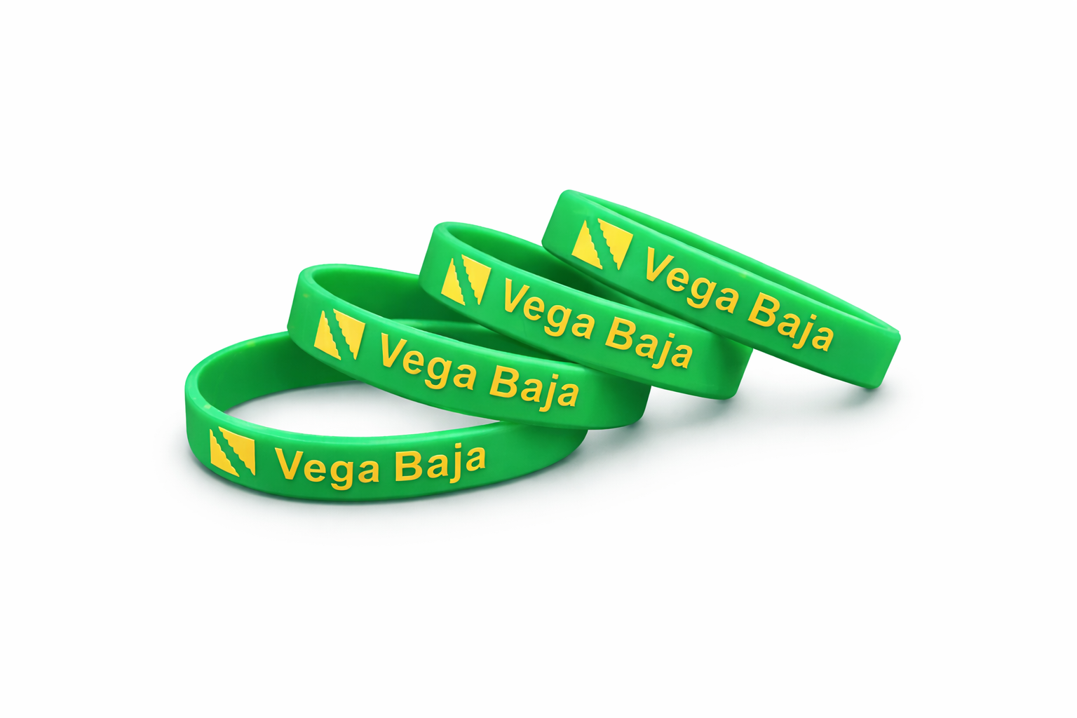 PULSERA EN SILICONE CON BANDERA DE VEGA BAJA - SILICONE BRACELET WITH VEGA BAJA FLAG - PRE-ORDER ARRIVAL DATE APRIL 15 2026.
