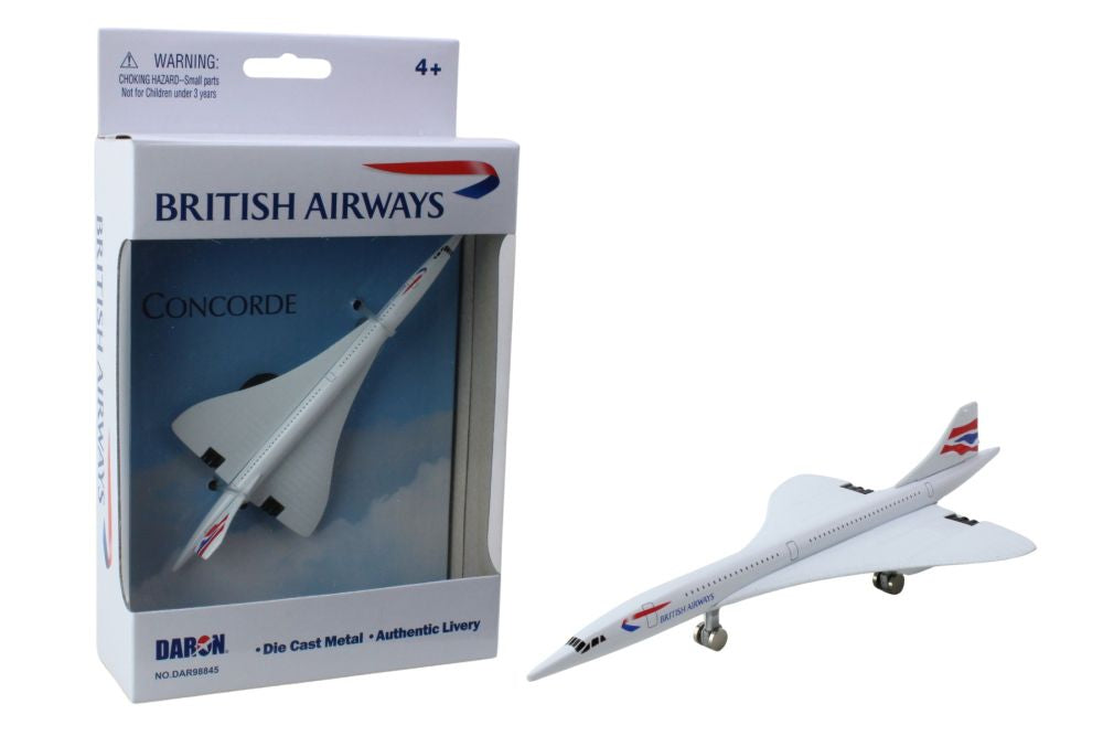 BRITISH AIR WAYS AIRLINES CONCORDE SINGLE PLANE