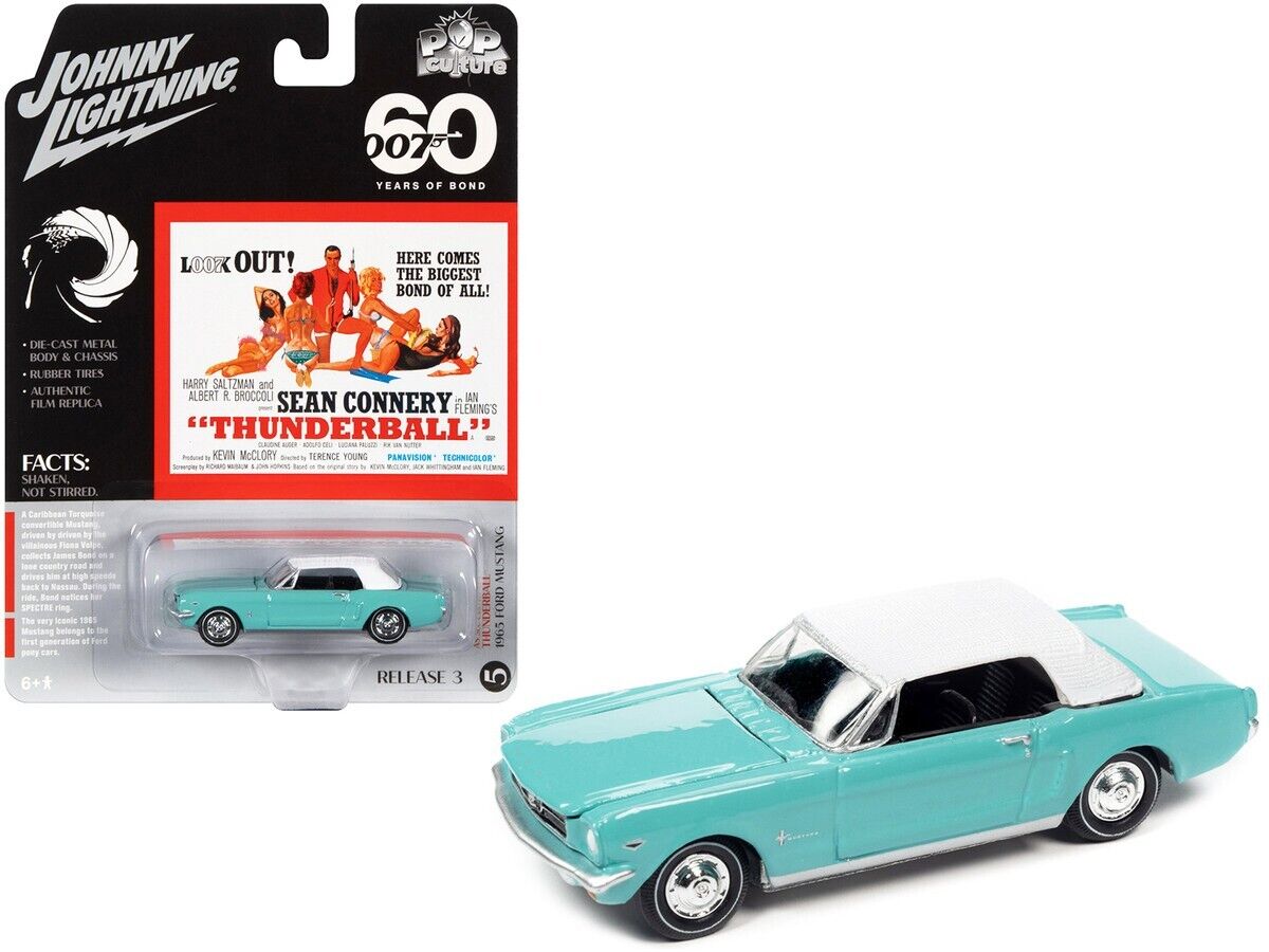 1/64 1965 FORD MUSTANG JAMES BOND 007 - JOHNNY LIGHTNING