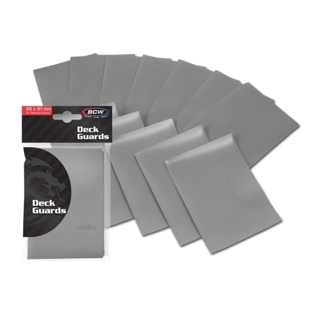 MATT GRAY - BCW 66 X 91CM ANTI-GLARE CARD SLEEVES