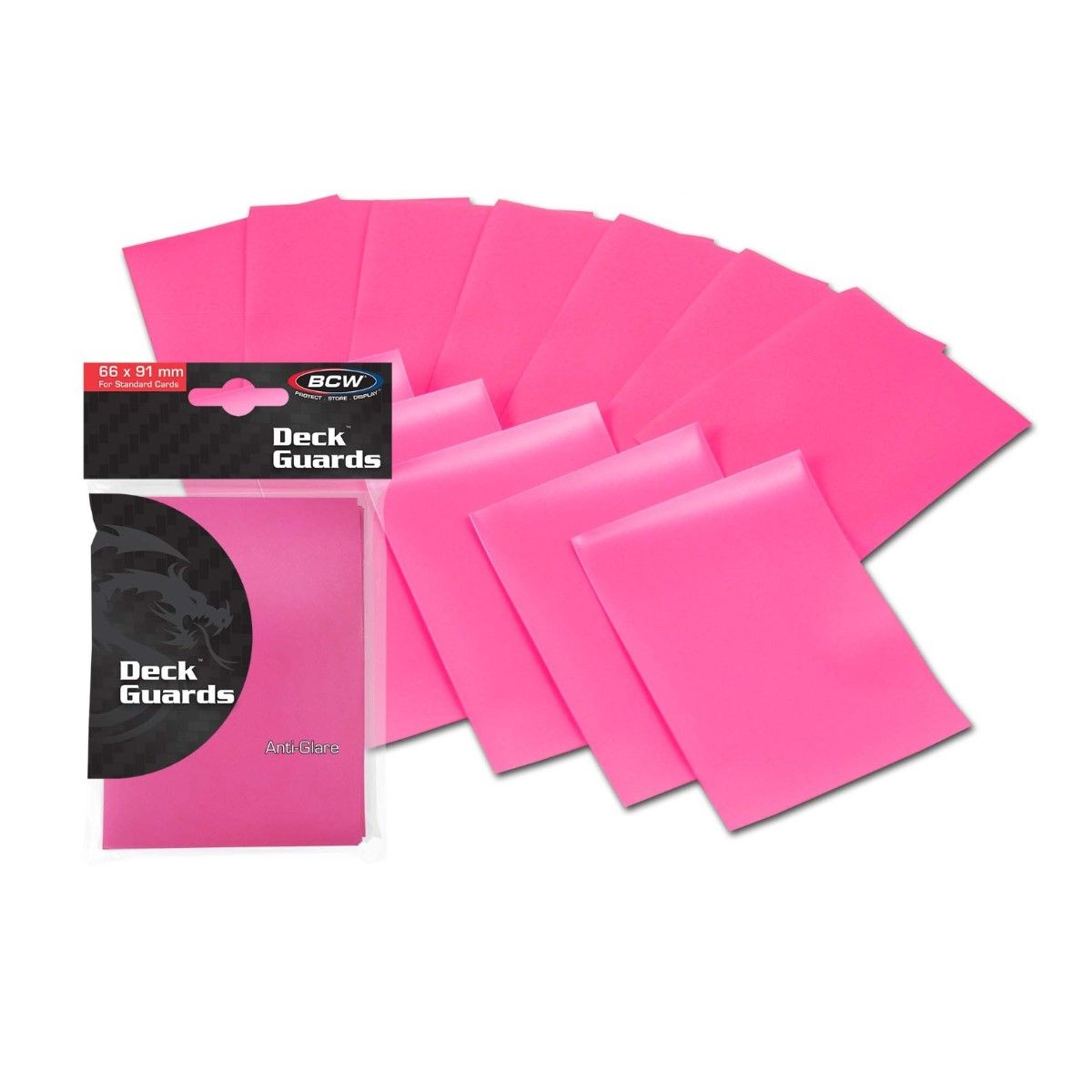 MATT PINK - BCW 66 X 91CM ANTI-GLARE CARD SLEEVES