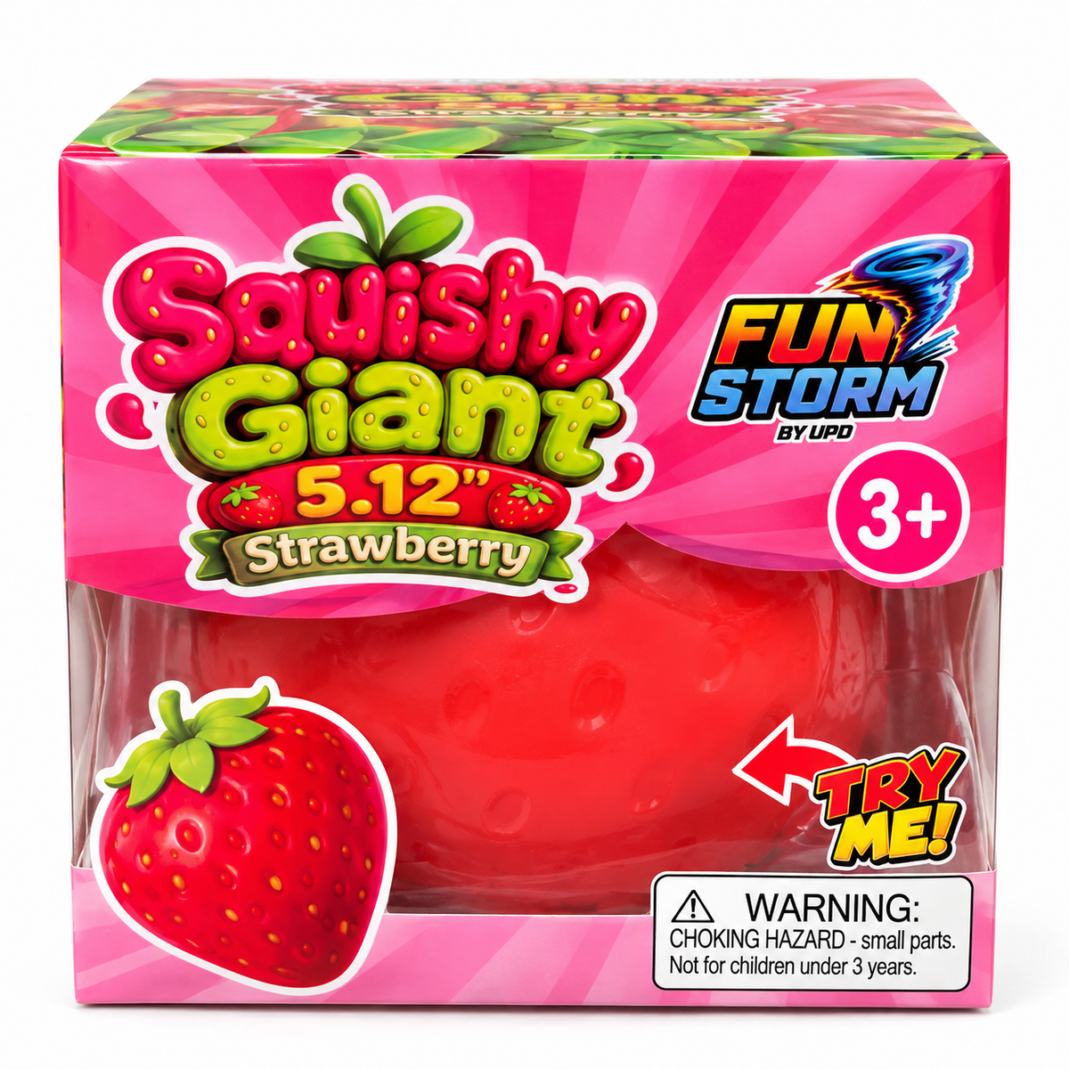 5.12” STRAWBERRY GIANT SQUISHY TOY