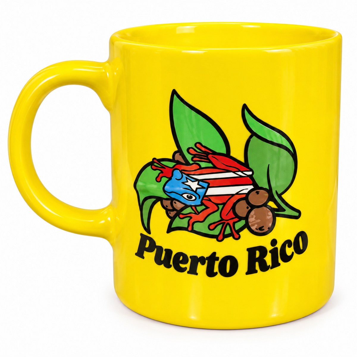 TAZA CON FORMA DE GRECA DISEÑO DE PUERTO RICO